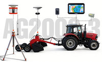 Penggaruk Perata Tanah GPS SunNav AG2000, Alat Perata Tanah Pertanian, Pisau Perata Tanah GPS Trimble