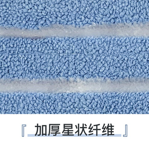 Smart <b>Microfiber</b> Coral Fleece <b>Mop</b> Head Rectangular Reusable Dust Removing Water Absorbing Stain Remover - Product Image 2