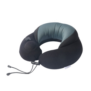 Almohada inflable para el cuello en forma de U Flyingbear, 28x26x14cm, almohada de viaje portátil con bolsa de almacenamiento, diseño lavable y compacto - Product Image 1