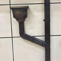Système de gouttières en aluminium pour toiture, gouttière de drainage des eaux pluviales, fournisseur chinois