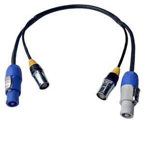 Fconnr powercon ethercon 3*2.5mm ^ 2 cộng với <span class=keywords><strong>CAT5E</strong></span> FTP Combi kết hợp cáp lai - Product Image 2