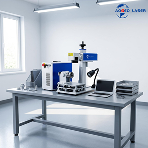 Máquina de Marcado Láser UV Portátil Dividida AOGEO MAIMAN, Máquina de Marcado Láser 3D de 3W 5W con Tecnología Gdb para Vidrio Pulsado - Product Image 3