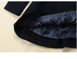 Conjunto de Ropa de Dos Piezas para Niñas, Estilo Preppy Coreano, Vestido de Capa Cruzada de Lana para Otoño e Invierno - Product Image 5