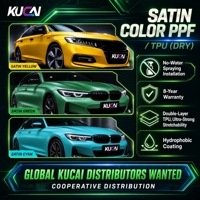 Film de protection de peinture TPU PPF de qualité supérieure USA, effet métallique satiné chromé, pour une protection optimale.
