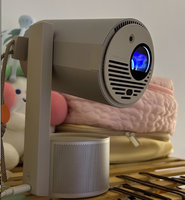 Mini projecteur portable avec Wifi et Bluetooth HD 1080P, support tout-en-un, prend en charge la projection latérale pour la chambre à coucher