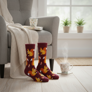 Calcetines Coloridos y Cómodos con Bordado de Ardilla, Transpirables, de Nailon, Talla Única, con Logotipo Personalizado para Uso Diario en Primavera - Product Image 3