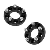Entretoises de roue forgées sur mesure en aluminium 6061-T6 NOIR, 4 pièces, 2 po, 5x4.5, centrées sur le moyeu, 1/2"x20 pour Jeep Liberty Grand Cherokee (Compatible avec : Ford Ranger)