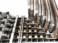 Nouvelle ligne de remplissage automatique de biscuits sandwich, machines de boulangerie en acier inoxydable, certifiées CE, production alimentaire industrielle, boulangerie