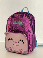 Sac à dos scolaire KUOBU OEM 2025, nouvelle collection, motif dessin animé mignon, tendance, pour filles, avec fermeture éclair, entièrement en polyester, haute qualité