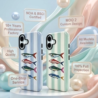 Étui de protection hybride PC TPU à rayures nautiques, bord de caméra surélevé, fin et anti-chute, résistant aux chocs pour iPhone 11 Promax