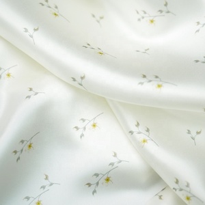 Tessuto di seta Charmeuse personalizzato all'ingrosso 100% tessuto di seta stampato gelso - Product Image 5