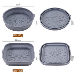 Versatile foglio di cottura pieghevole in Silicone per forni e friggitrici <span class=keywords><strong>ad</strong></span> <span class=keywords><strong>aria</strong></span> adatte tonde e quadrate <span class=keywords><strong>accessori</strong></span> da cucina - Product Image 5