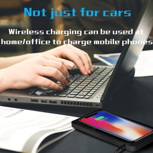 Điện thoại di động Tấm sạc xe hơi cảm biến hoàn toàn tự động Bảng sạc nhanh Bộ sạc không dây trên xe hơi - Product Image 4