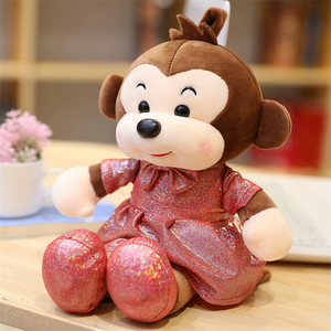 Muñeco de Peluche de Mono Rosa con Falda, Juguete de Peluche de Mono con Relleno de Algodón, Muñeco de Peluche de Mono Pequeño - Product Image 5