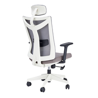 Ensemble de bureau et chaise ergonomiques modernes, réglables en hauteur, en acier inoxydable, pour le bureau à domicile