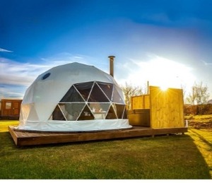 Carpa Domo Geodésica de Lujo, Resistente, con Estructura Fuerte y Estable, Impermeable, para Campamentos, Resorts, Hoteles al Aire Libre - Product Image 2