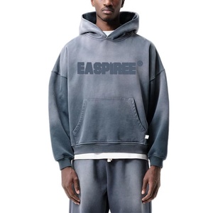 Sudadera con Capucha Personalizada OEM para Hombre, de Algodón Suave de Alta Calidad, Estilo Vintage Lavado al Ácido, Sudadera con Capucha Oversize para Hombre - Product Image 1