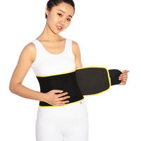 Logo personnalisé Ceinture taille-taille amincissante en néoprène noir pour la compression du ventre