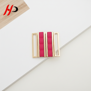 Hebillas de cinturón elásticas para mujer HP sin níquel, chapadas en oro mate de 40 mm, de aleación de zinc fundida a presión, multicolor - Product Image 1