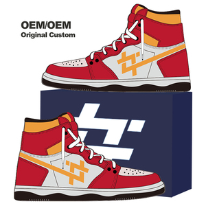 Oem Basketball Shoes Custom Sneaker Shoes Low Moq Manufacturer Rubber Sole Genuine Leather Custom Shoe Box