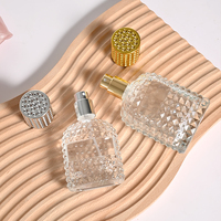 Offre Spéciale – Flacons de Parfum Vides Facettés en Verre Gaufré, Rechargeables, avec Emballage Personnalisable et Autocollants Logo Disponibles