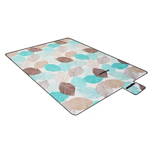 Дешевая цена, новое модное Зеленое одеяло для пикника из полиэстера, упакованный коврик, пляжный коврик для кемпинга