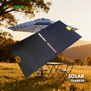 Nuevo Kit de Panel Solar Plegable FOLDSUN de 120W con 2 Puertos USB, Salida de CC, 22% de Eficiencia, Ligero y Portátil - Product Image 4