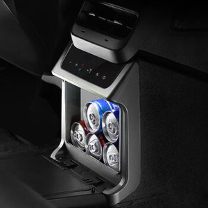 Nevera portátil de gran capacidad para coche, V compresor de refrigeración de 12/24V, modo congelador para Tesla Model Y, 35L, novedad - Product Image 1