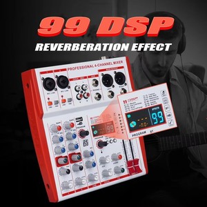 <span class=keywords><strong>Mezclador</strong></span> de Audio USB Profesional NGVM MW-4 de 4 Canales con Alimentación Phantom de 48V, Portátil para DJ/En Vivo/Grabación/Canto Karaoke - Product Image 3