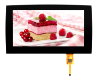 Kapazitiver Touchscreen 7 Zoll IIC China XBH TFT LCD 160 °   Stylus 10 Punkte 126,71mm X 101,32mm Oberflächenmontage 6H 7 Zoll