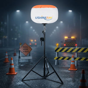 700W <b>LED</b> Balloon <b>Light</b> IP54 Waterproof 360° Glare-Free Portable Tripod Inflatable <b>Work</b> <b>Light</b> For Construction Road Repair Mining - Product Image 2