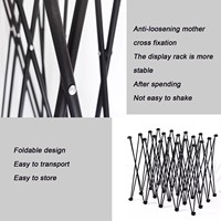 Stand Display Pop Up Tahan Lama dan Kuat dengan Rangka Aluminium yang Diperkuat, Latar Belakang yang Dapat Dilipat untuk Penggunaan Komersial