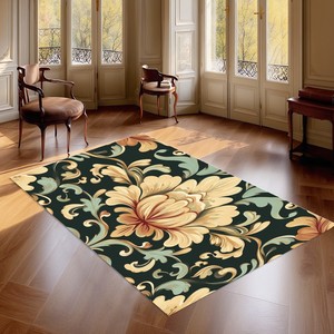 Imagen personalizada sala de estar alfombra sin borlas 3:5 rectángulo Patchwork diseño abstracto 10mm de espesor para adolescentes y uso doméstico - Product Image 2