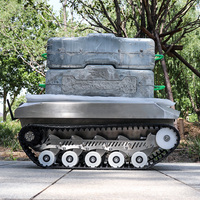 Robot d'inspection RC sur chenilles TinS-6H avec châssis de type Land Rover Caterpillar et plateforme électrique