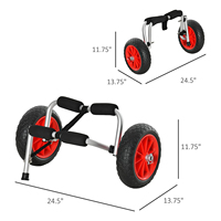 Support OEM de chariot de chariot de kayak de conteneur de rouleau personnalisable de Yonk