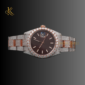 นาฬิกาเพชรมอยส์ซอไนต์หรูหราสำหรับผู้หญิงที่เปล่งประกายเหนือกาลเวลาและงานฝีมืออันประณีต - Product Image 5