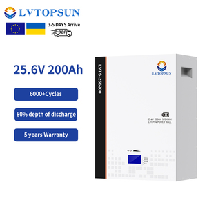 Batería Solar LVTOPSUN <span class=keywords><strong>de</strong></span> <span class=keywords><strong>Iones</strong></span> <span class=keywords><strong>de</strong></span> <span class=keywords><strong>Litio</strong></span>, Stock en la UE, 5kwh 25.6v 200ah Lifepo4, Batería <span class=keywords><strong>de</strong></span> Pared <span class=keywords><strong>de</strong></span> 5kwh, Batería <span class=keywords><strong>de</strong></span> <span class=keywords><strong>Litio</strong></span> - Product Image 1