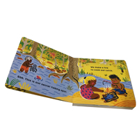 Venta al por mayor de libros de tablero cuadrado serie niños aprendizaje preescolar libro de educación temprana impresión personalizada
