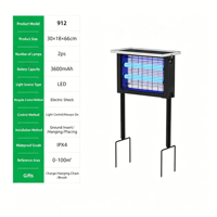 Lampe anti-moustiques électrique solaire pour extérieur, grande surface, efficace, pour jardin, ferme, parc, usage commercial