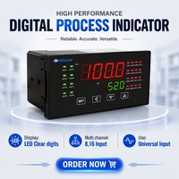 MPD580 CE 0,2 % FS Indicateur numérique multicanal universel haute précision 4-20 mA + Thermocouple + PT100 pour température et processus OEM ODM