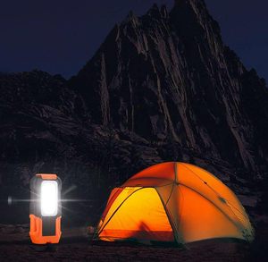 Portable <b>LED</b> COB Work <b>Light</b> Magnetic Hanging Hook Battery Operated IP20 for Car Repair Emergency Hiking Camping COB <b>LED</b> Pr - Product Image 6