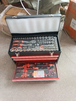 Ensemble d'outils de mécanicien de 408 pièces, plateau en mousse EVA à 10 tiroirs, kit de clés à douilles, coffre à outils manuel pour atelier de réparation automobile