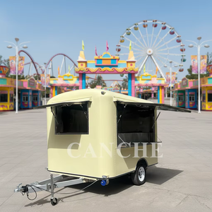 Mobile Stainless Steel Food Truck with Full Kitchen Equipment <b>Pizza</b> & Hot Dog Fast Food Commercial Trailer for <b>Sale</b> - Product Image 3