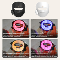 Masque facial LED Bonliter, 336 ampoules LED, 450 nm, 590 nm, 660 nm, 850 nm, masque de luminothérapie rouge, masque de luminothérapie infrarouge LED