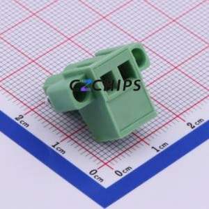 XY2500F-AS-5.0-2P Plug-in Terminal Block P=5mm Connector Plug Screw Fixing 1x2P 5mm - Product Image 2