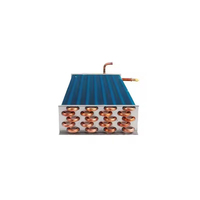 Échangeur de chaleur en tube de cuivre transparent avec ailettes en aluminium 2hp/3hp/5hp, condenseur pour évaporateur R404a, certifié CE, haute efficacité alimentaire