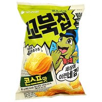 Vente en gros de collations coréennes saveur soupe de maïs chips de tortue chips de pommes de terre collations exotiques