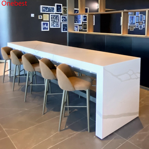 Cao cấp corian Đá Bàn ăn cho 4 người thiết kế tuyệt đẹp hình chữ nhật hình dạng bảng cho quán cà phê - Product Image 5