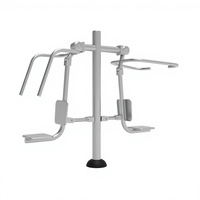 Machine de musculation de haute qualité en acier inoxydable pour press à la poitrine et pulldown, durable et résistante pour l'entraînement extérieur