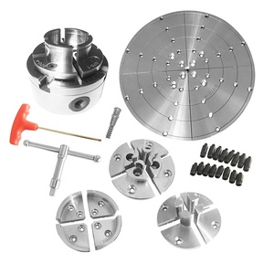 Articolo # LA04 Set di Mandrini Premium a 4 Griffe da 100mm (4\") con Placcatura in Nichel per Tornitura del Legno - Product Image 1